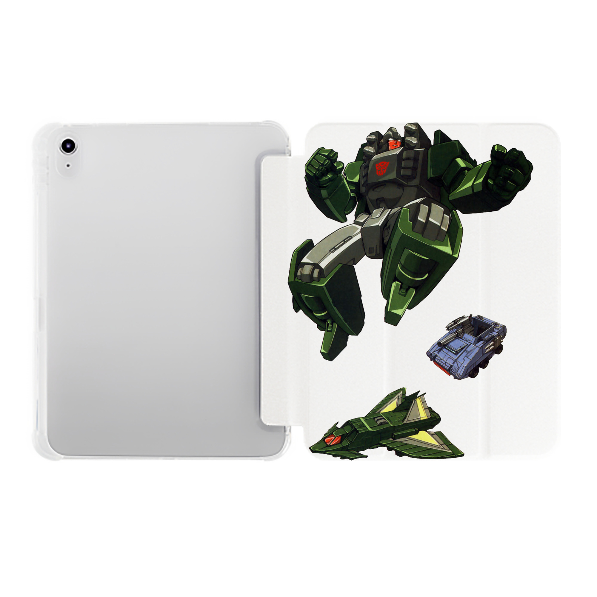 （画像用）  IPad ケース ペン収納付き 三つ折りスタンド PUレザー×シリコン 対応機種9.5/10.5/10.9インチ